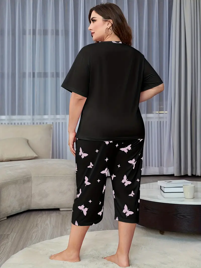 Midnight Snacks Women's Spendex Pajama Sets,