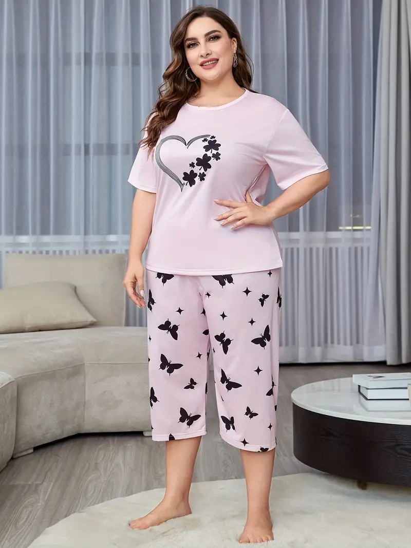 Midnight Snacks Women's Spendex Pajama Sets,