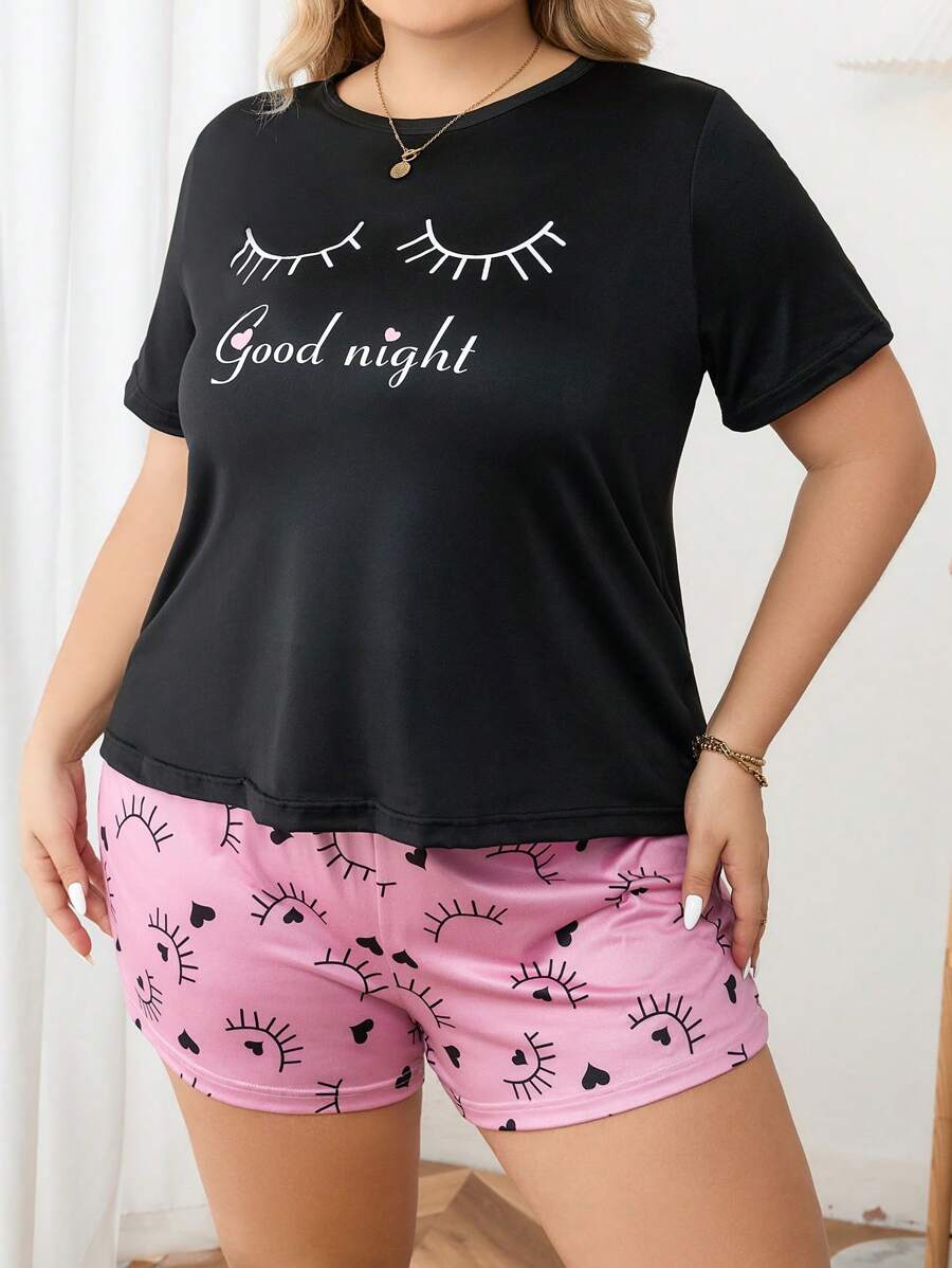 Women's Sleepwear Good Night Printed Pyjama Sets