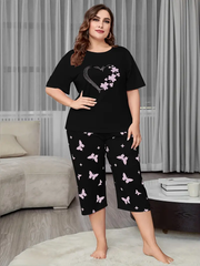 Midnight Snacks Women's Spendex Pajama Sets,