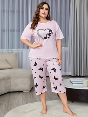 Midnight Snacks Women's Spendex Pajama Sets,