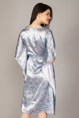 Printed Satin Blend Women Kaftan