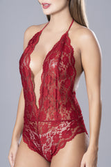 One Piece Lingerie-Maroon