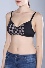 Wirefree Padded Nylon Elastane Stretch Full Coverage Multiway Styling T-Shirt Bra with Magic Under Cup